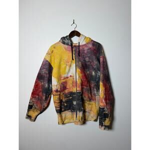 supreme fire zip up hooded sweatshirt